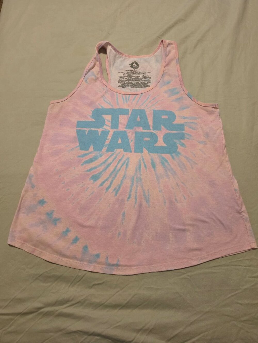 Disney Star Wars Tie‑Dye Tank Top Racerback, Women’s Large